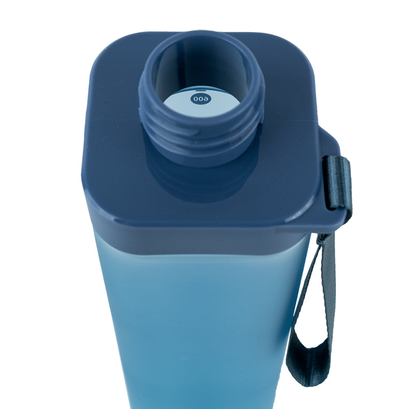 Пляшечка для води квадратна Kite K24-1210-1, 700 мл, синя