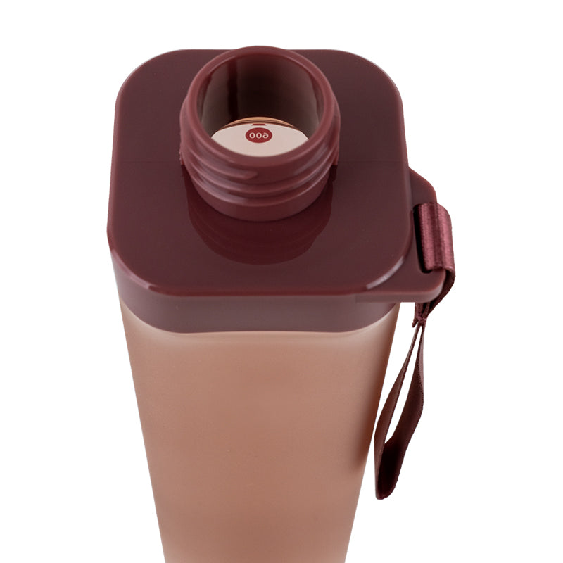 Пляшечка для води квадратна Kite K24-1210-3, 700 мл, бордова