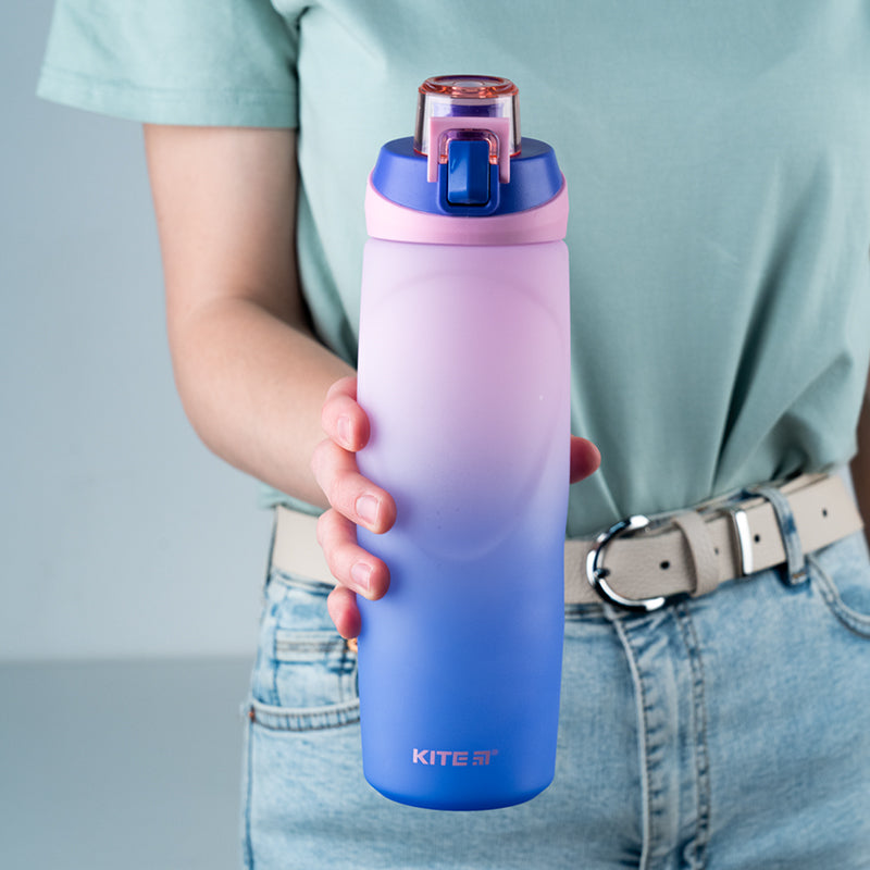 Пляшечка для води Kite K24-1200-2, 760 мл, фіолетово-рожева