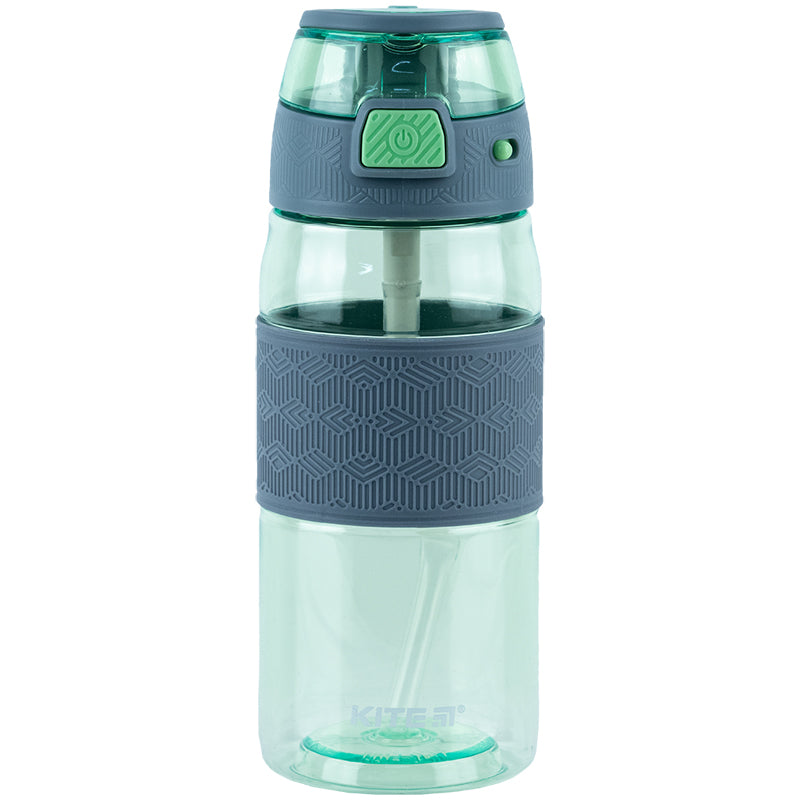 Пляшечка для води Kite K24-1201-2, 600 мл, зелено-сіра