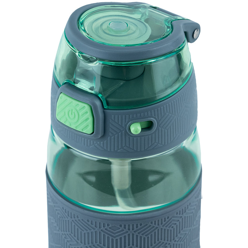 Пляшечка для води Kite K24-1201-2, 600 мл, зелено-сіра