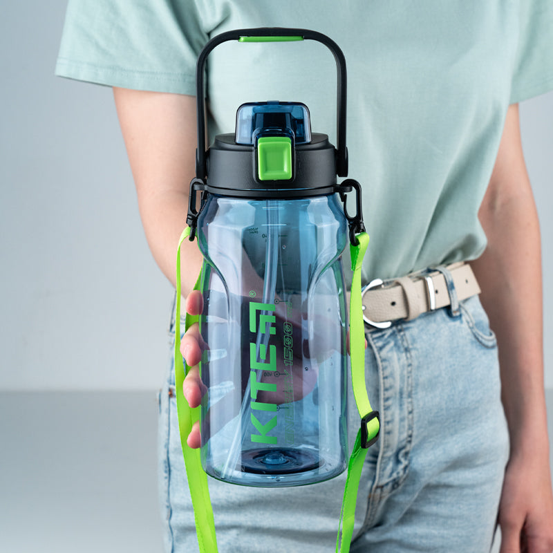 Water bottle Kite K24-1202-1, 1500 ml, blue