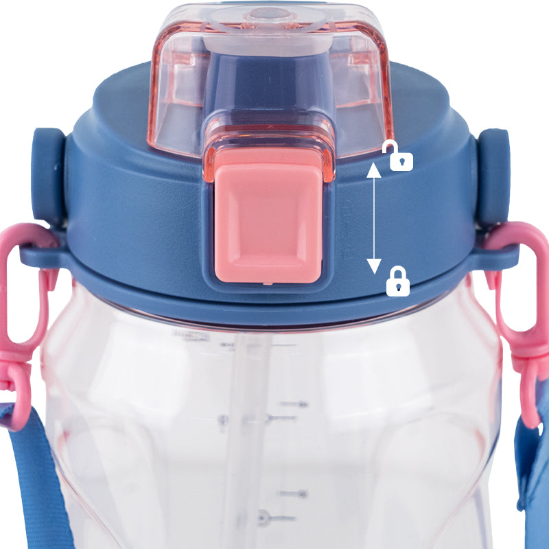 Water bottle Kite K24-1202-2, 1500 ml, pink