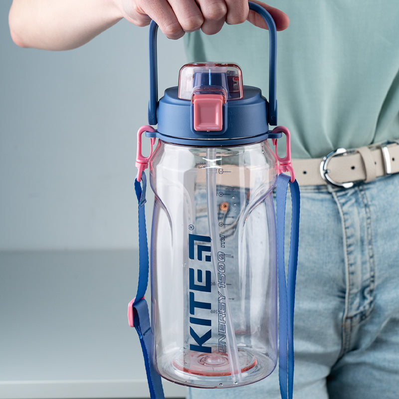 Water bottle Kite K24-1202-2, 1500 ml, pink