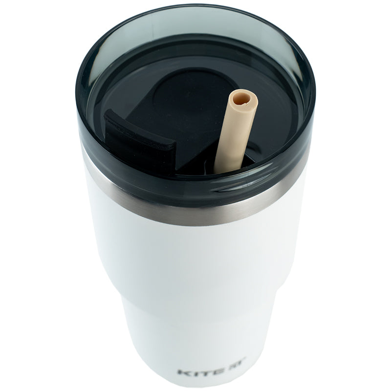 Термокружка Kite K24-1206-1, 600 мл, біла