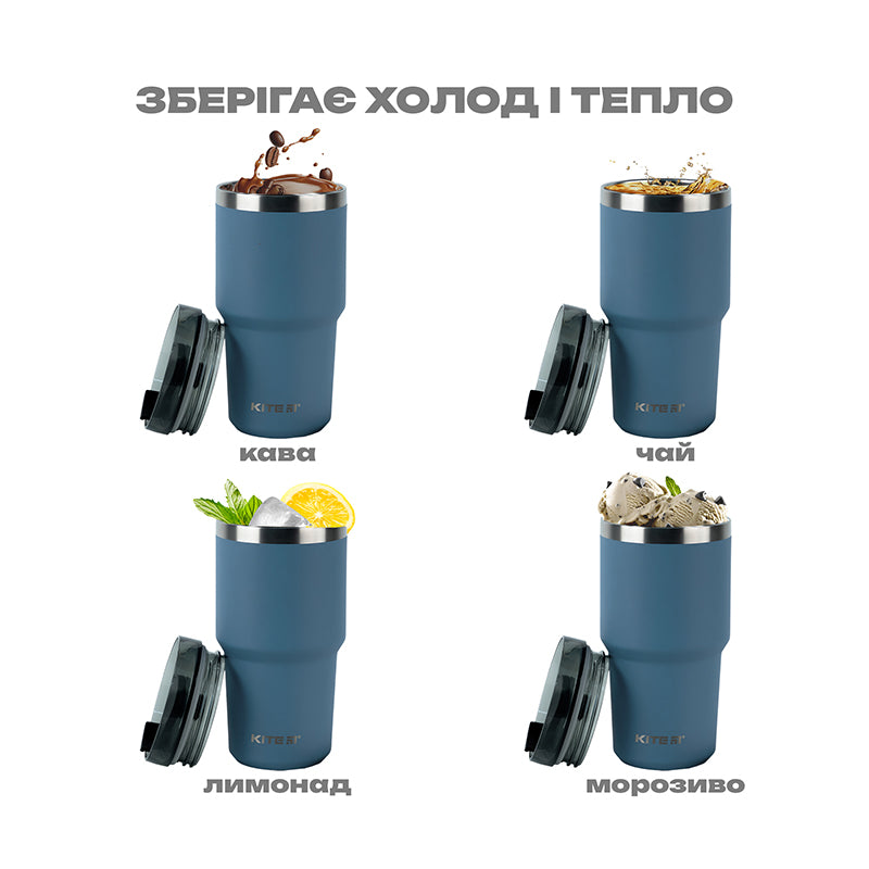 Thermomug Kite K24-1206-3, 600 ml, grey