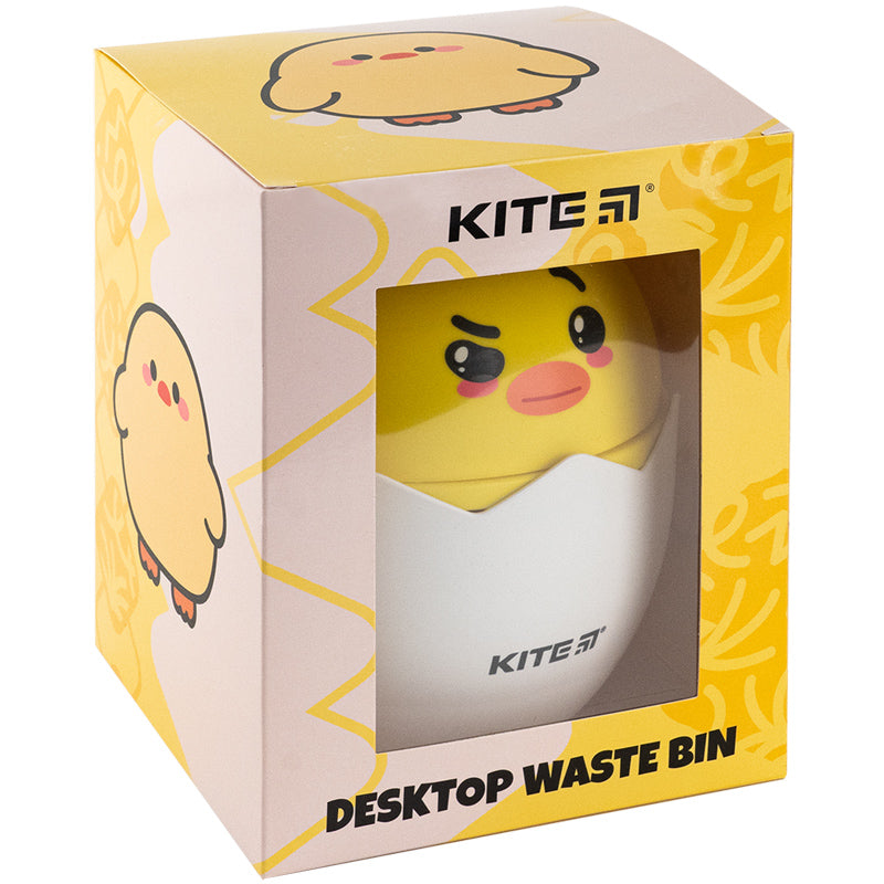 Desktop waste bin Kite K24-009-3, yelow