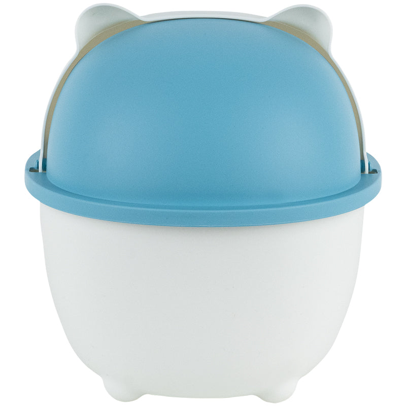 Настільний контейнер для сміття Kite K24-009-6, біло-блакитний