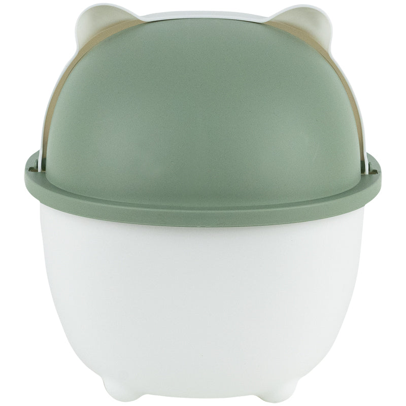 Настільний контейнер для сміття Kite K24-009-7, біло-зелений