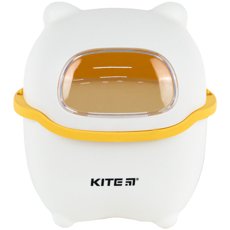 Desktop waste bin Kite K24-009-8, white-orange