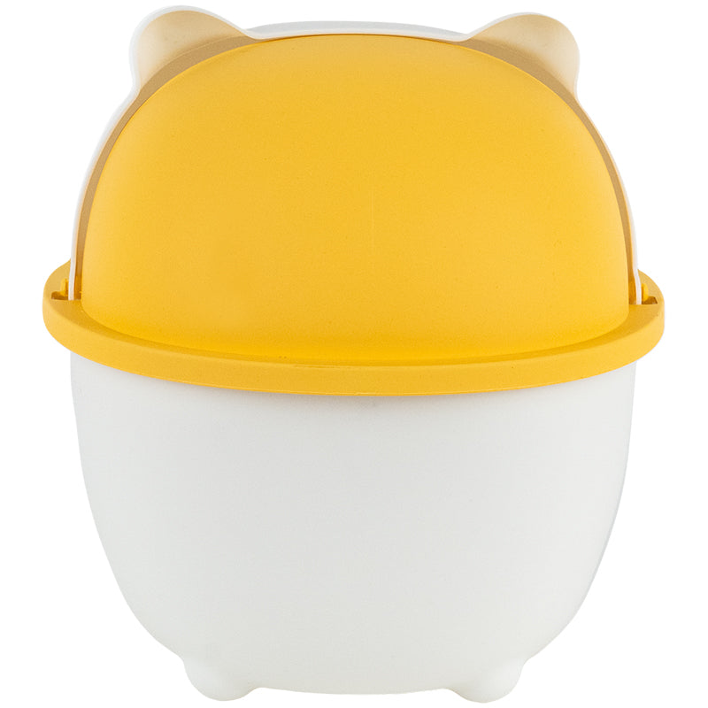 Desktop waste bin Kite K24-009-8, white-orange