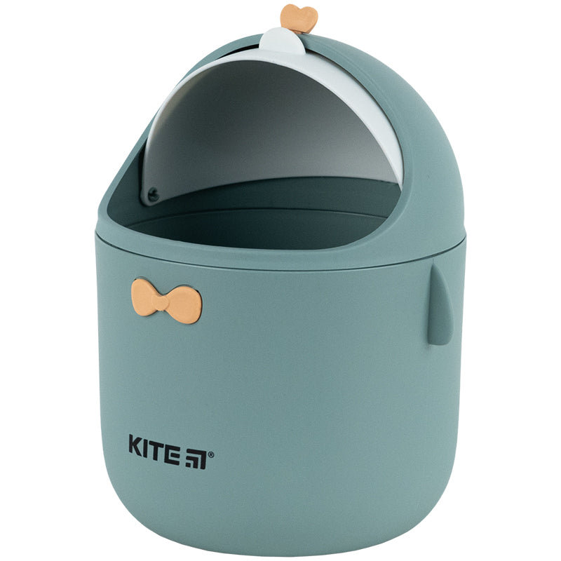 Desktop waste bin Kite K24-010-1, grey-green