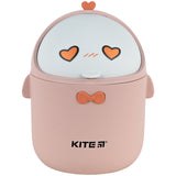 Desktop waste bin Kite K24-010-2, peach