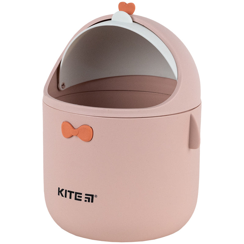 Desktop waste bin Kite K24-010-2, peach