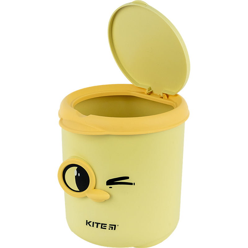 Desktop waste bin Kite K24-011-2, yellow