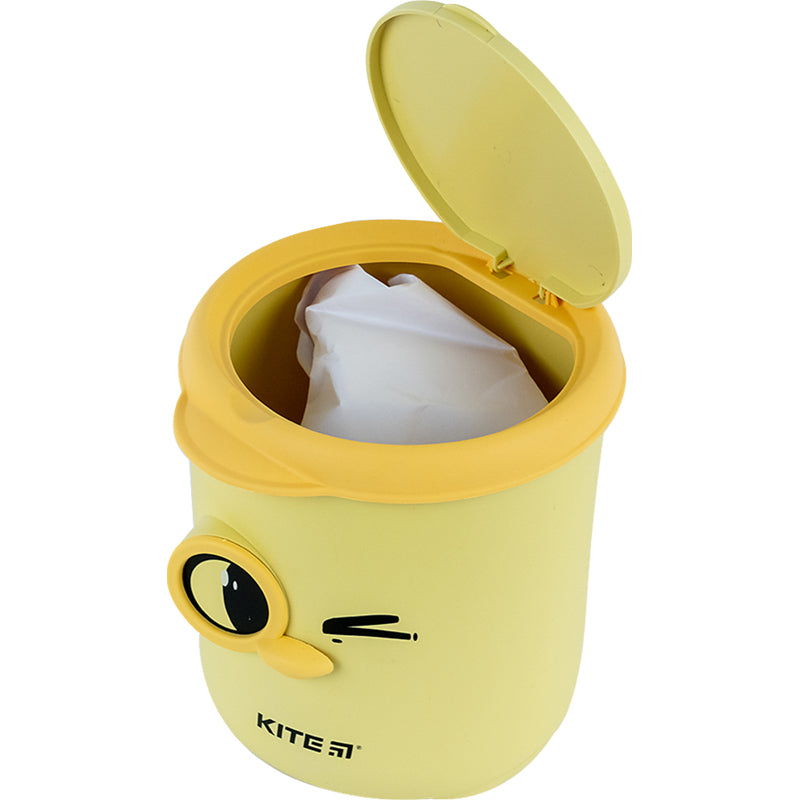 Desktop waste bin Kite K24-011-2, yellow
