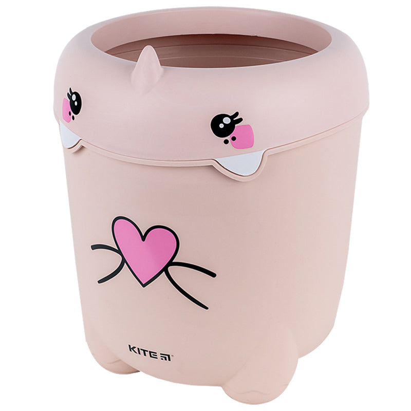 Контейнер для сміття Kite K24-005-2, світло-рожевий