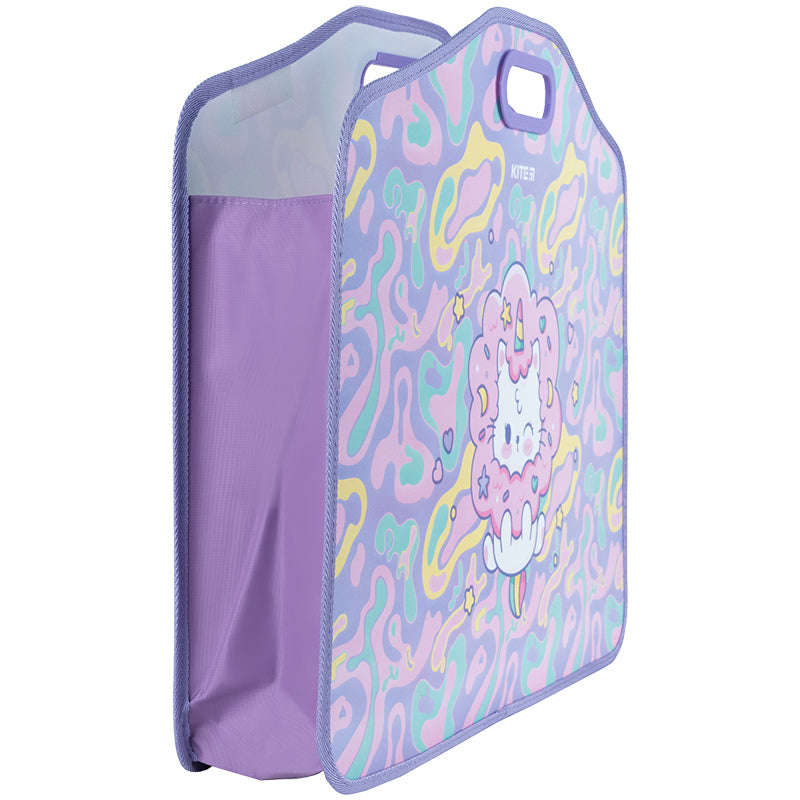 Briefcase with velcro Kite Rainbow Catcorn K24-208-1, 1 compartment, A3