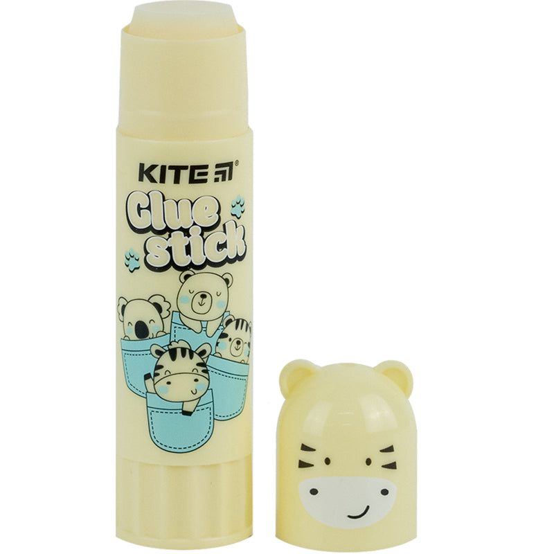 Glue stick PVP Kite Colorful K24-1131, with figured cap, 15 g