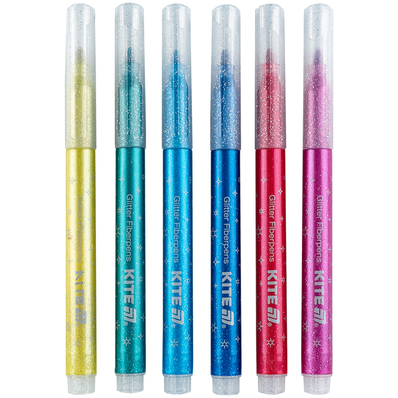 Glitter markers Kite Creative K-1147, 6pcs