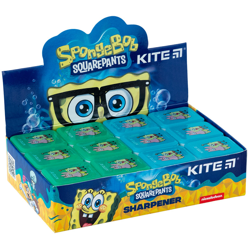 Точилка з контейнером прямокутна Kite Sponge Bob SB24-116