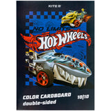 Картон кольоровий двосторонній Kite Hot Wheels HW24-255, А4