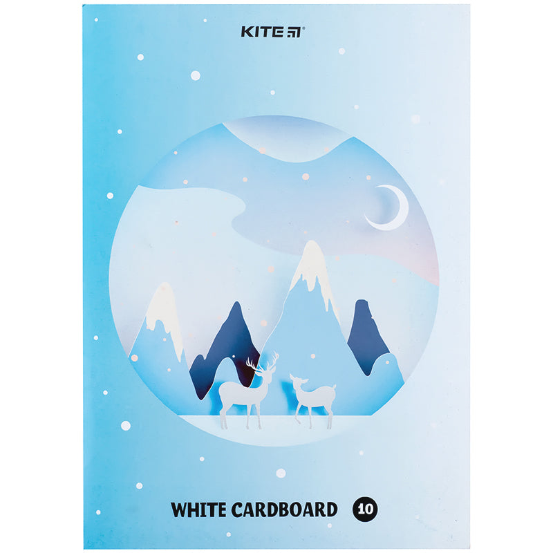 Картон білий Kite K24-1254, А4, 10 аркушів