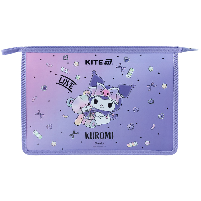 Папка на блискавці Kite Kuromi HK25-428, A4+