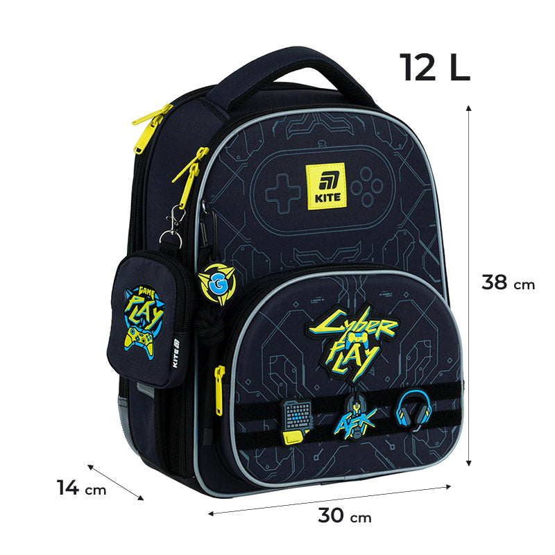 Рюкзак шкільний каркасний Kite Education Cyber K25-556M-2