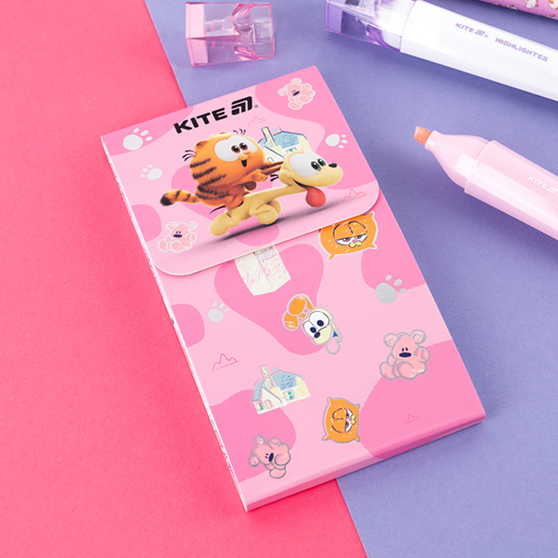 Notebook with a magnet Kite Garfield GF24-092, 60 sheets, squared