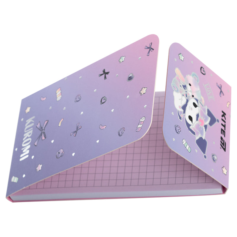 Блокнот на магніті Kite Kuromi HK24-092-2, 60 аркушів, клітинка