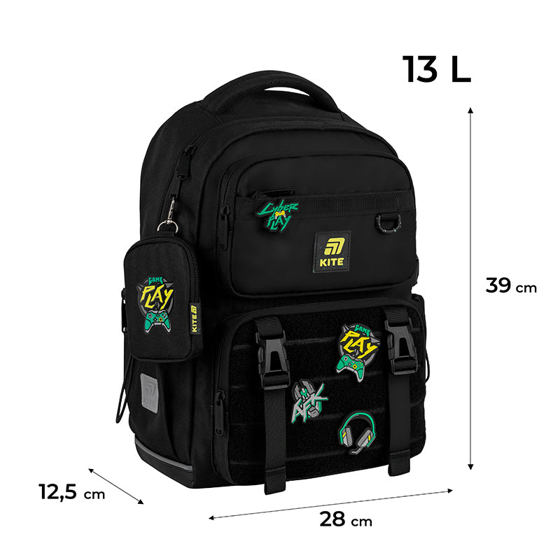 Рюкзак шкільний Kite Education Cyber Game K25-1022M-2