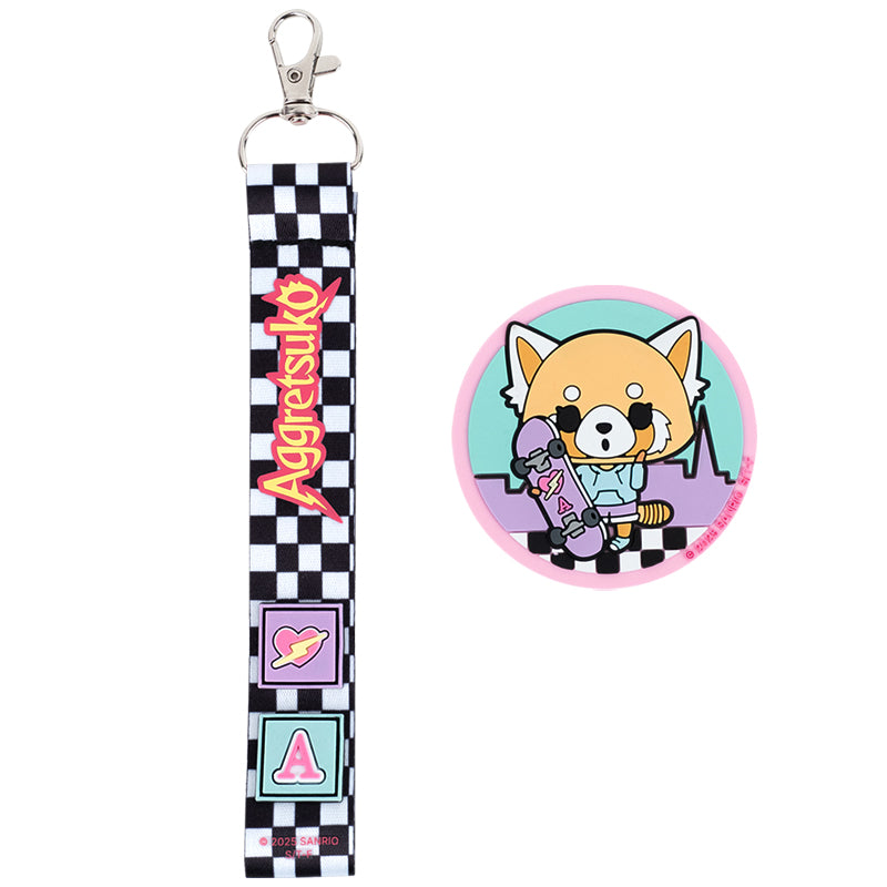 Zestaw plakietka na rzep i brelok zawieszek Kite Aggretsuko AR25-3010-1, 2 szt.