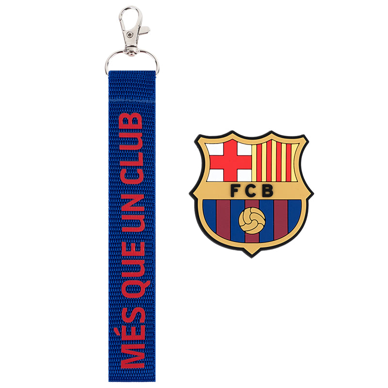 Set of velcro badge and keychain Kite FC Barcelona BC25-3010, 2 pcs.