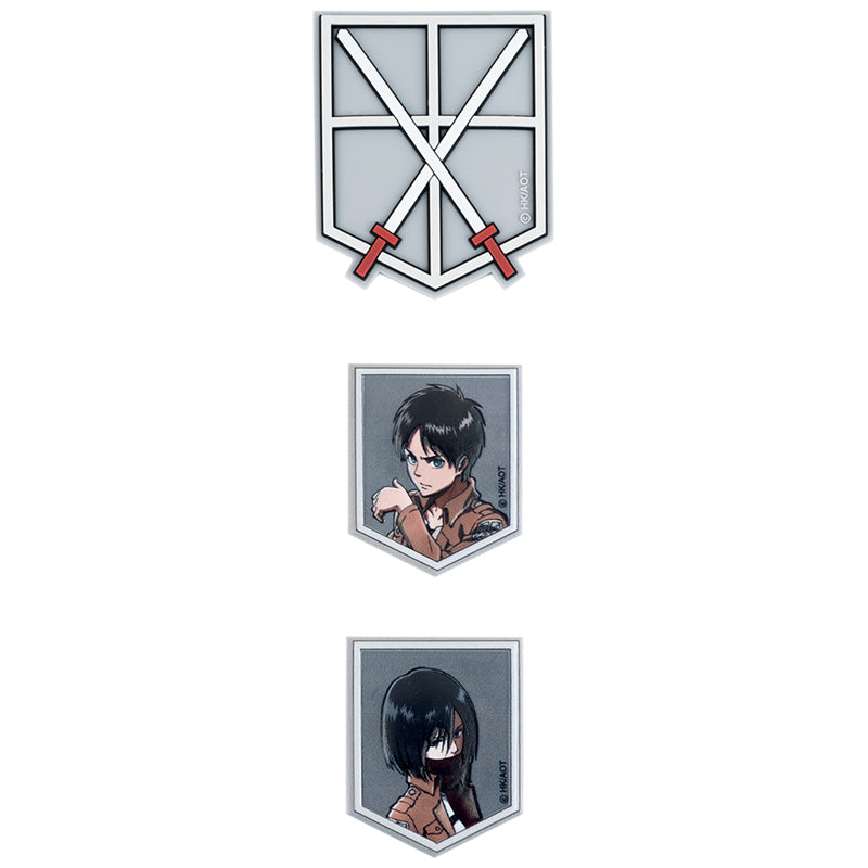 Набір бейджів на липучці Kite Attack on Titan AT25-3012, 3 шт.