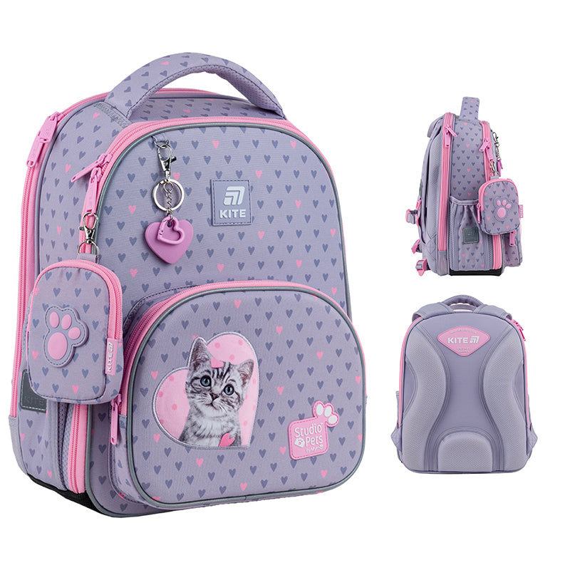 Шкільний набір Kite Education Studio Pets SET_SP25-556M (рюкзак, пенал, сумка)