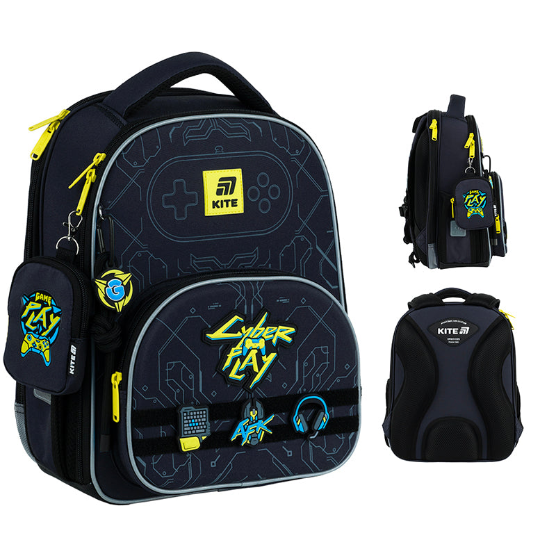 Шкільний набір Kite Education Cyber SET_K25-556M-2 (рюкзак, пенал, сумка)