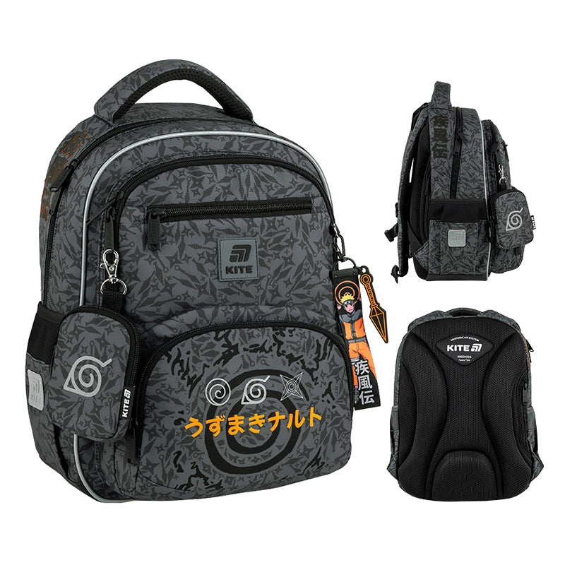 Шкільний набір Kite Education Naruto Shippuden SET_NR25-773M (рюкзак, пенал, сумка)