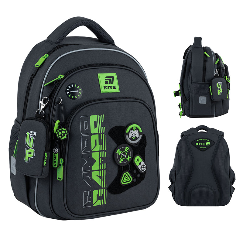 Шкільний набір Kite Education Gamer SET_K25-763S-2 (рюкзак, пенал, сумка)