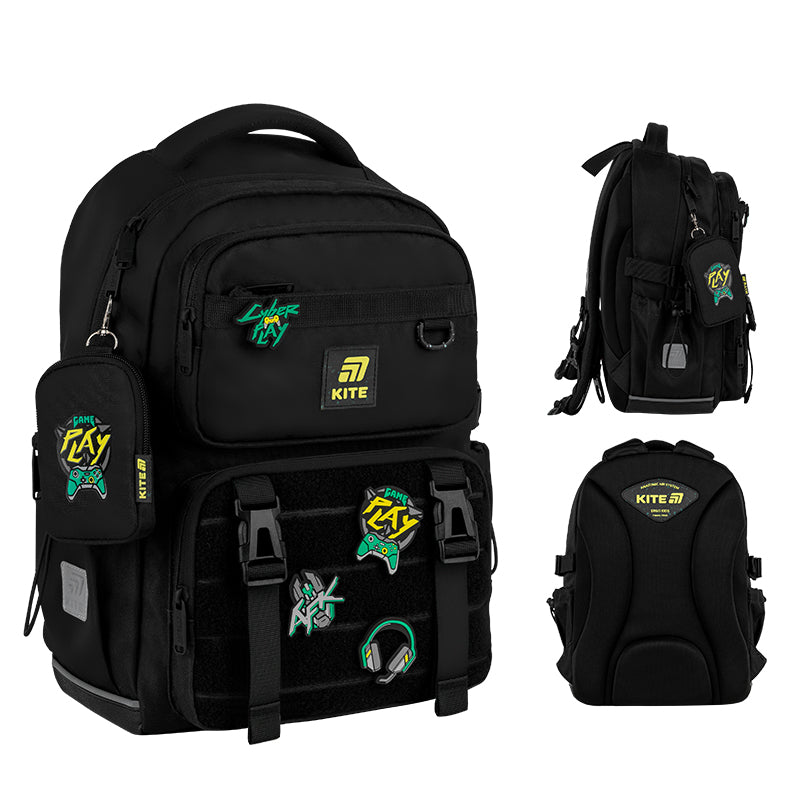 Шкільний набір Kite Education CyberGame  SET_K25-1022M-2 (рюкзак, пенал, сумка)