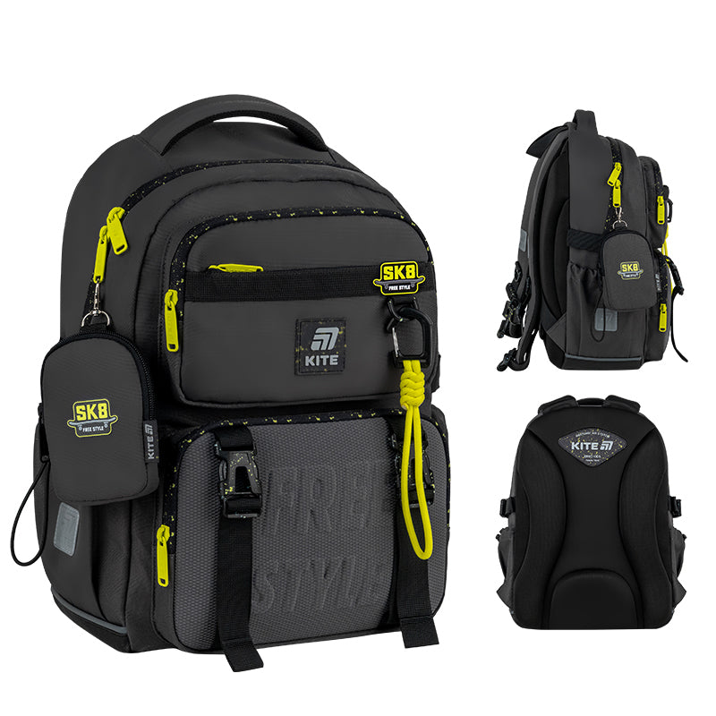Шкільний набір Kite Education Free Style SET_K25-1022M-3 (рюкзак, пенал, сумка)