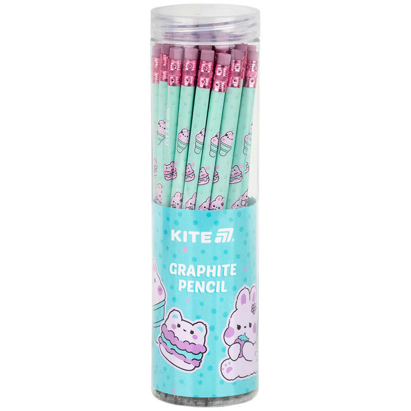 Graphite triangular pencil with eraser Kite Feel Good K25-046-2