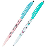 Ballpoint pen retractable Kite Ice & Cup K25-361-2, blue