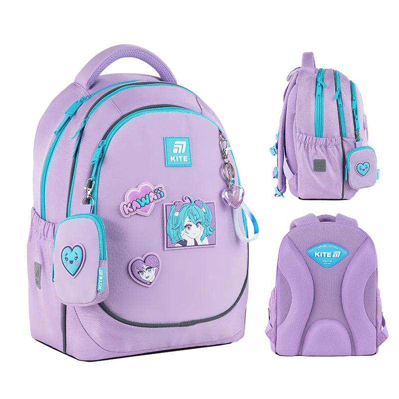 Шкільний набір Kite Education Kawaii Love SET_K25-700M-6 (рюкзак, пенал, сумка)