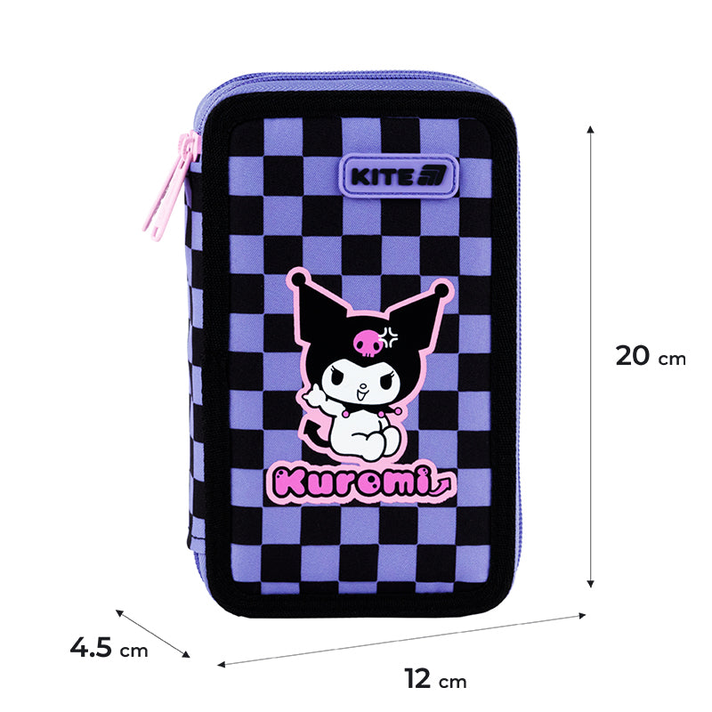 Piórnik bez wyposażenia Kite Kuromi HK25-623 podwójny