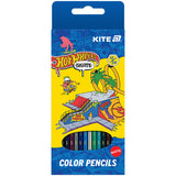 Color pencils double-sided Kite Hot Wheels HW25-054-2, 12 pcs/24 colors