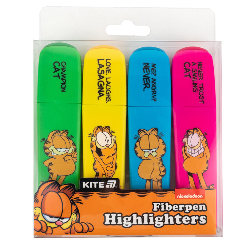 Highlighter Kite Garfield GF25-444, set of 4 colors