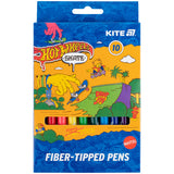 Set of fiber-tipped pens Kite Hot Wheels HW25-455, 10 colors