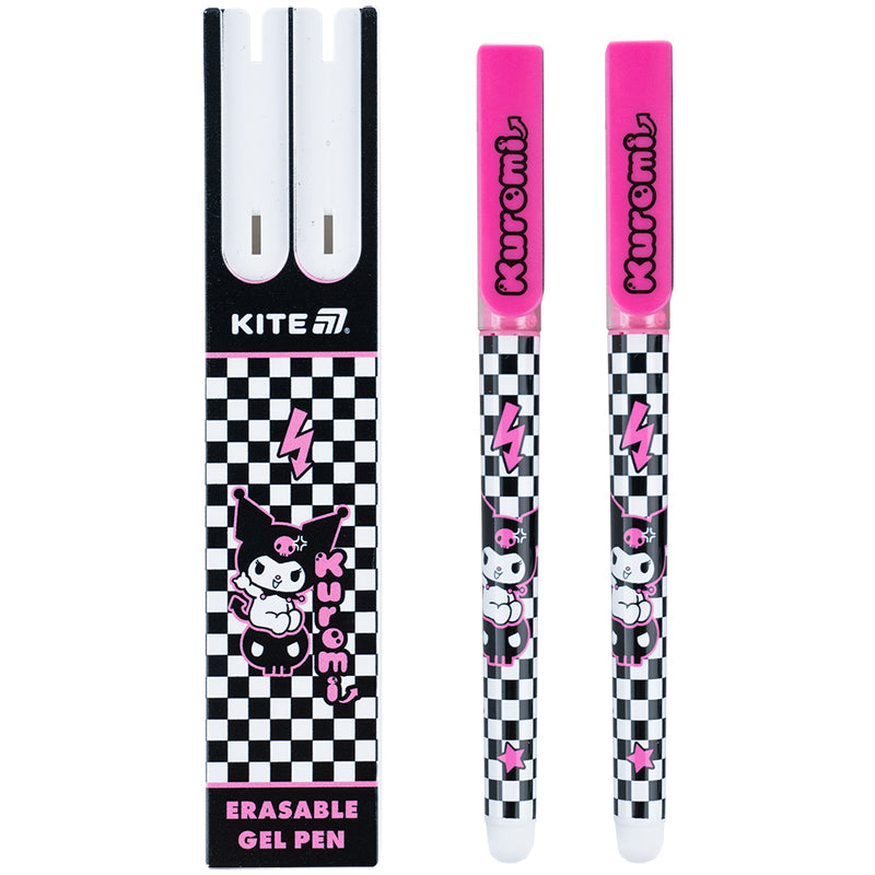 Gel pen "write-erase" Kite Kuromi HK25-069, blue, 2 pcs in a case