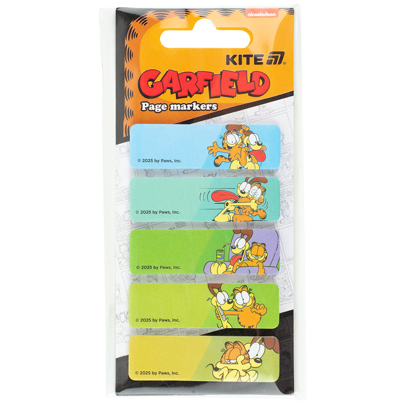 Page paper markers Kite Garfield GF25-480, 100 pcs, 5х15х50 mm